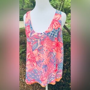 Lilly Pulitzer Florin Top
Floral Sleeveless Top - Pink and Blue